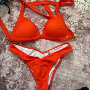 Women's Orange Bikini Set
